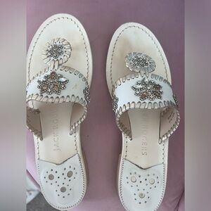 Jack Rogers bridal flats sz 8, used